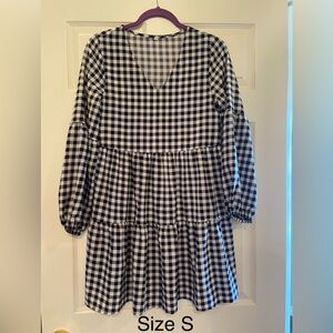 Black and White Gingham Dress